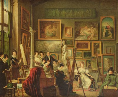 Het atelier van de kunstenaar door Amelie Legrand de Saint Aubin